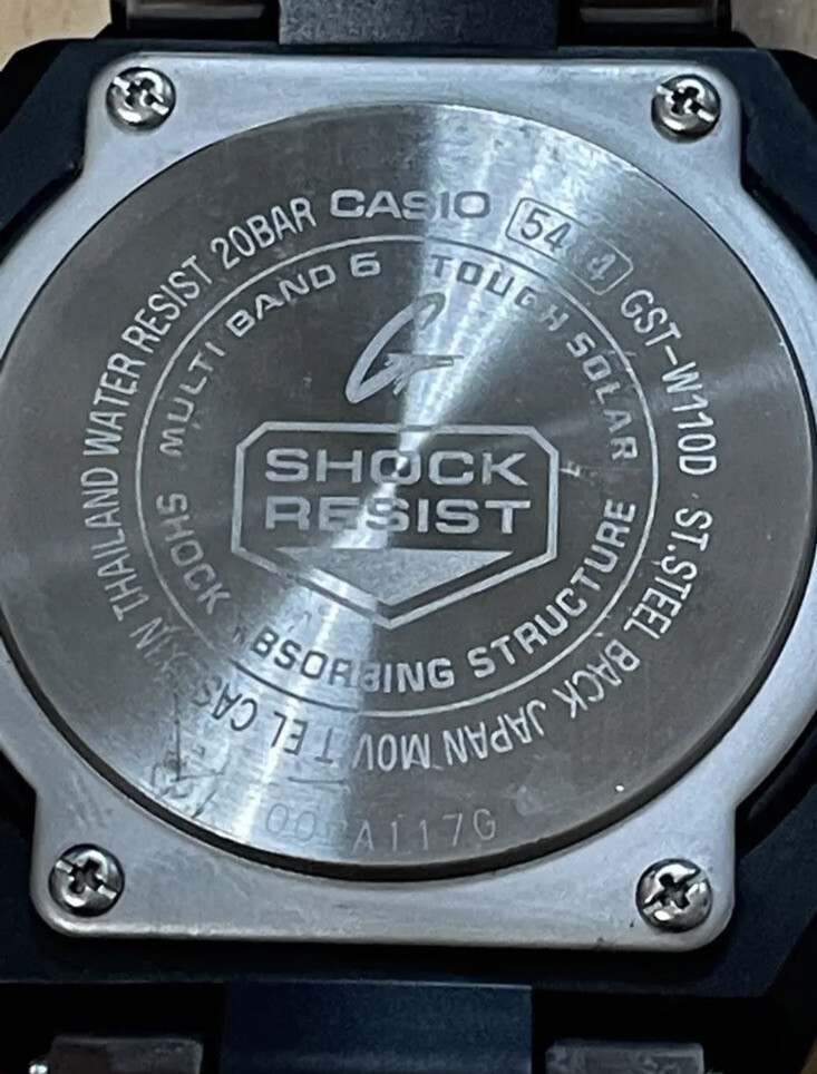Casio G-Shock GST-W110D-1AJF Multi-Band Solar Men's Watch Casio G-Shock GST-W110D-1AJF Multi-Band Solar Men's Watch