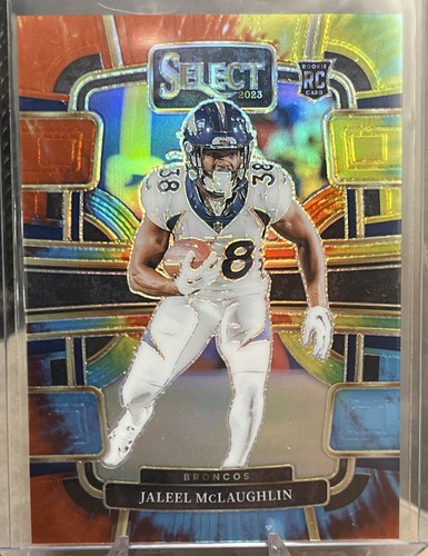 2023 Panini Select #428 Jaleel McLaughlin Tie Dye Prizm Rookie /25 SP Broncos RC - Picture 9 of 12