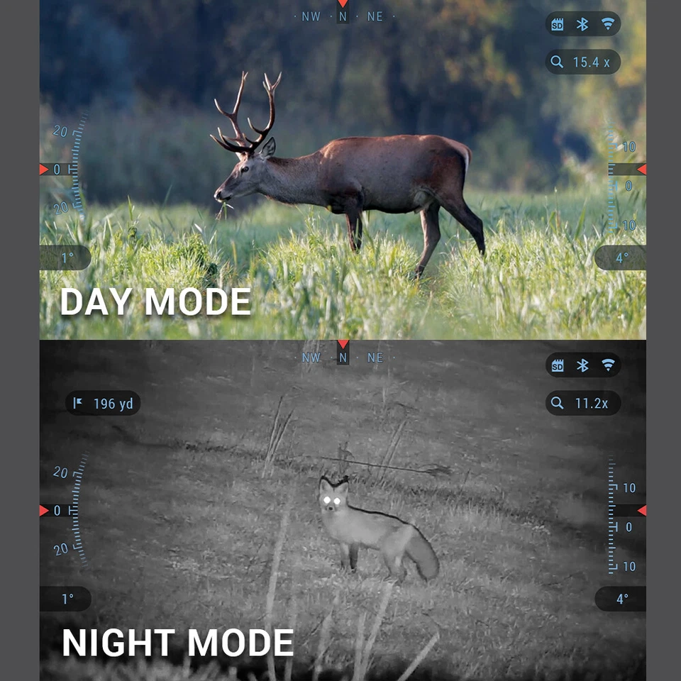 Binoculares inteligentes día/noche ATN BinoX 4K 4-16X reacondicionados  Foto 3 de 4