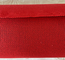 Zweigart Mono Blank Needlepoint Canvas 24 Ct Congress Red 17 3/4" x 35 1/4"