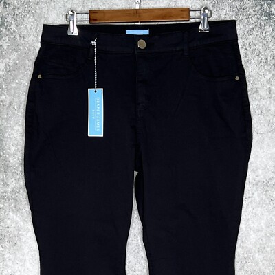 $68 Draper James RSVP women elastic waist slimming skinny jeans Plus 16W stretch