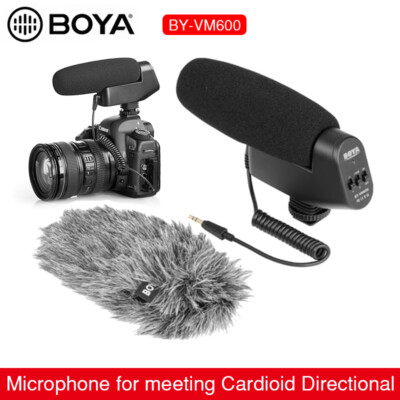 BOYA BY-VM600 Cardioid Directional Shotgun Condenser Microphone for Canon Sony