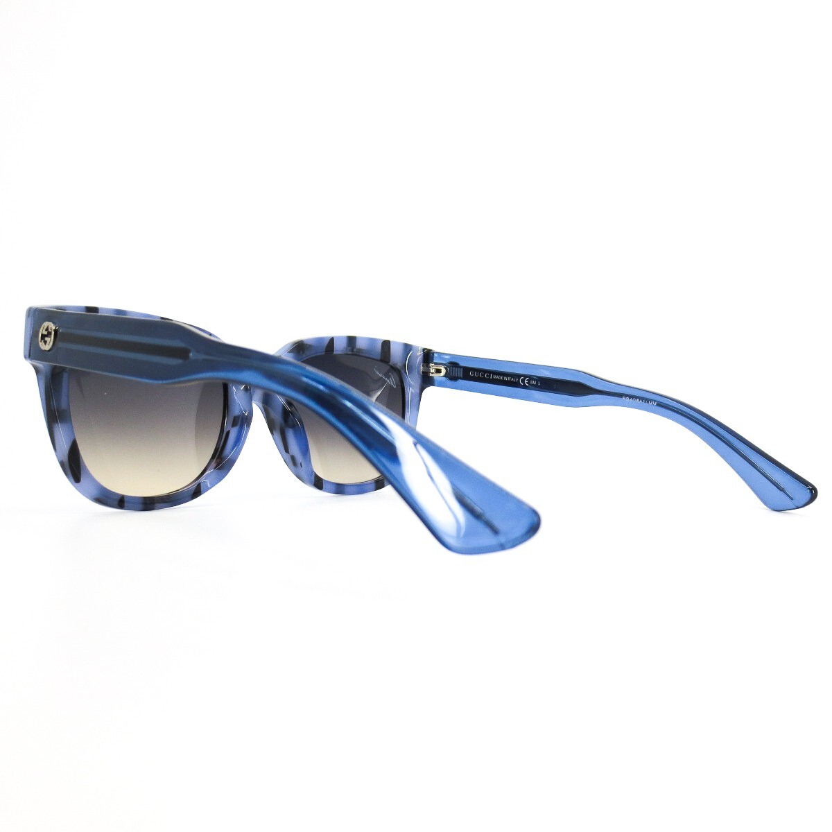 Gucci Sunglasses GG3756/F/S YV5KM Blue Striped Square Womens Gucci Sunglasses GG3756/F/S YV5KM Blue Striped Square Womens