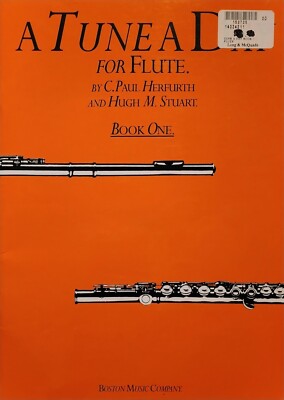 Flute A Tune A Day For, Book 1 C. Paul Herfurth & Hugh M Sheet Music Lesson Book