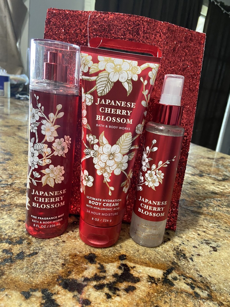 4 Pcs Bath & Body Works Japanese Cherry Blossom Gift Set | eBay