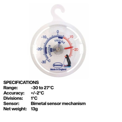 Dial Fridge Freezer Thermometer Refrigerator Chiller Cooler C Only - Picture 7 of 7