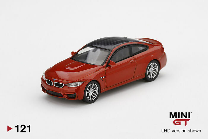 MINI GT 121 BMW M4 (F82) Sakhir Orange RHD verison (not LHD