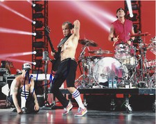 CHAD SMITH - RED HOT CHILI PEPPERS - DRUMMER SIGNED 8X10 PHOTO w/COA RHCP