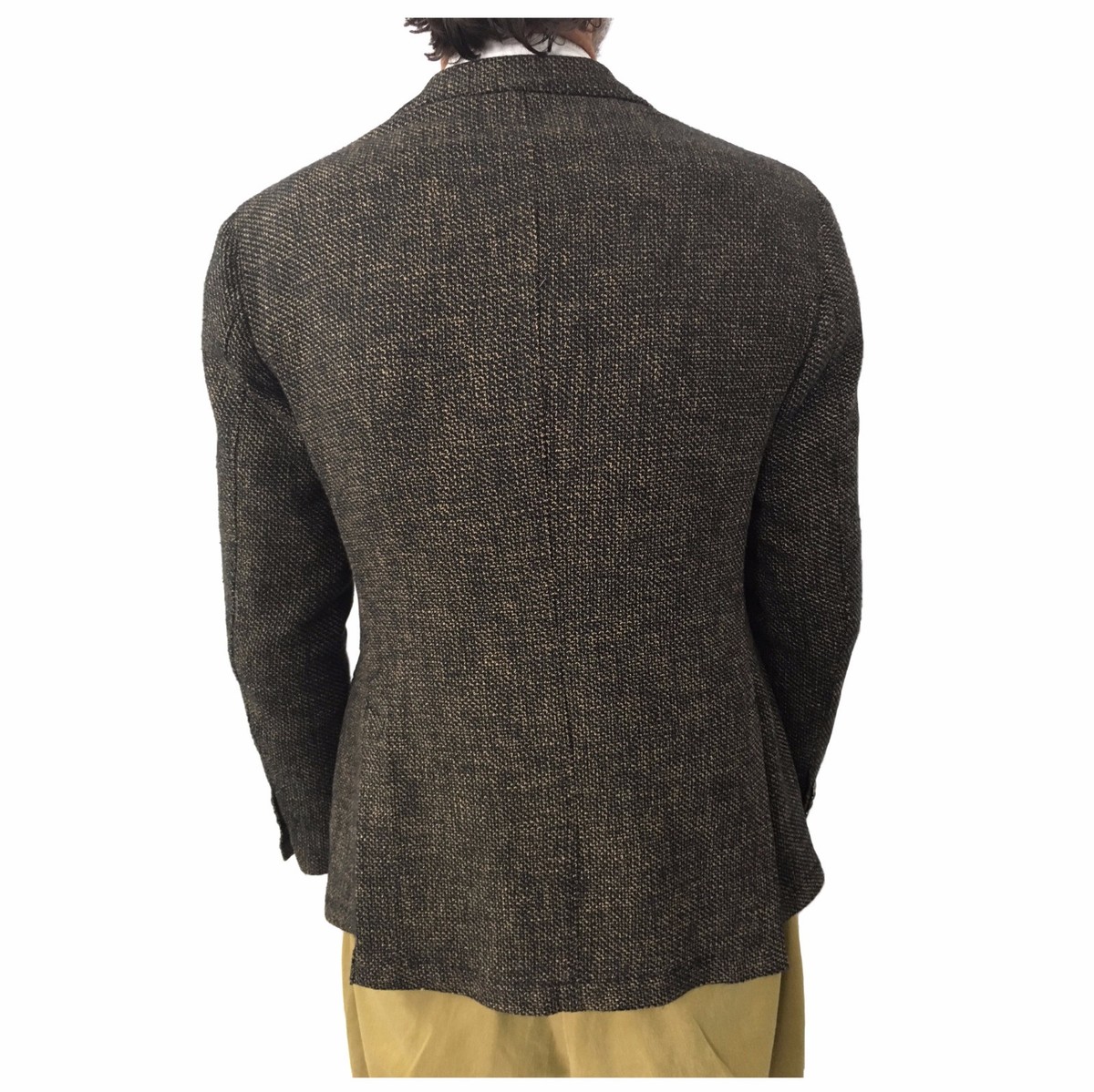 L.B.M 1911 Men's Unlined Jacket Black/Brown 80% Cotton 20