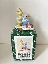 Fitz & Floyd Enchanted Forest “Dr Quack & Patient” Ceramic Duck Figurine • New
