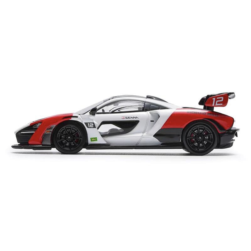MASDI 1:64 SENNA  #12 Red White Diecast Model Car