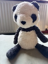 Jellycat Tuffet Panda Plush Soft Toy Discontinued Jellycat London Panda Teddy