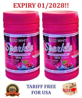 2 Jars Phyto Gluta White  Sparkle ( Glitter ) L-Glutathione Plus Skin Whitening