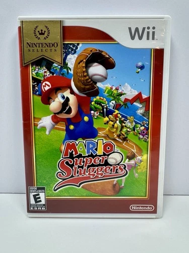 Mario Super Sluggers Nintendo Wii Game With Manual Case