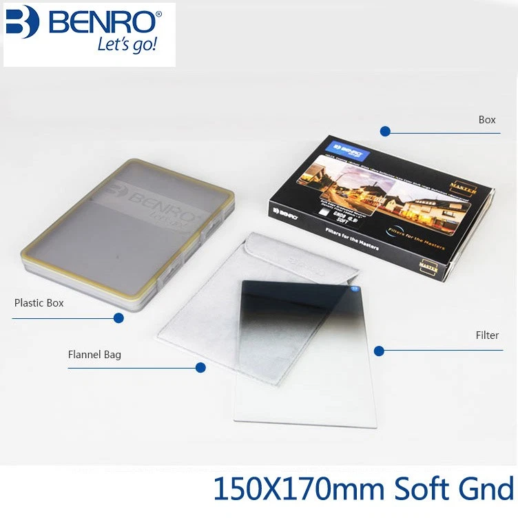 Benro 150x 170mm SOFT GND4 GND8 GND16 GND32 Graduated Edge Filter Square Filter - Image 2 of 2