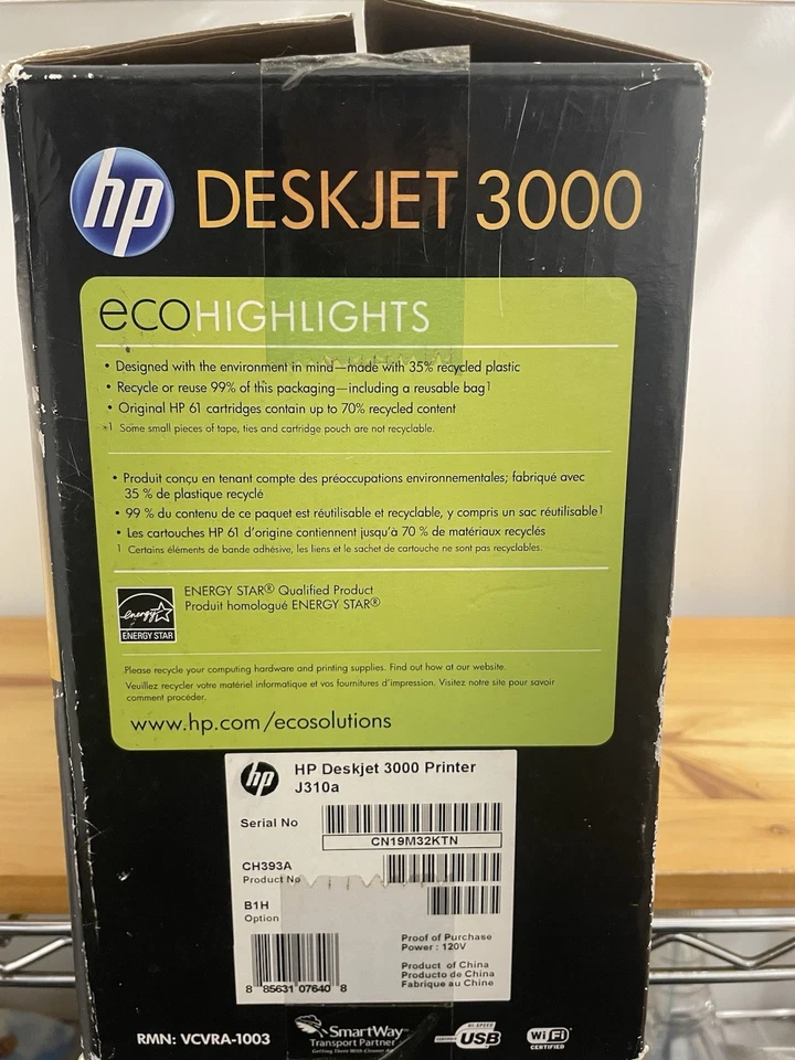 HP DeskJet 3000 Standard Wireless Inkjet Printer J310A NEW In Box Complete - Image 2 of 4