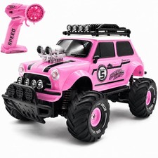 10Leccion Remote Control Car for Girls, Pink RC Truck with 2 Rechargeable Bat...