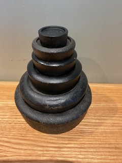 Set of 6 Cast Iron Kitchen Scale Weights