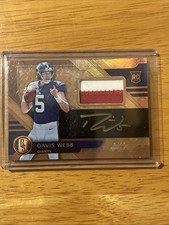2017 Gold Standard~DAVIS WEBB RC #218 Autograph~Giants Rookie Patch Auto #15/25