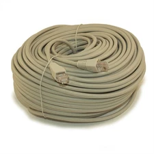 200ft Cat5E Ethernet RJ45 Patch Cable  Stranded  Snagless Booted  GRAY