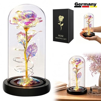 Eternal Rose in Glass LED Light Romantic Gift for Mother s Day Valentine Gift