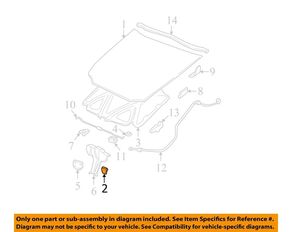 Chevrolet Oldsmobile Malibu Cutlass 1997-2005 5pk capó de parachoques si 22593004 nuevo Foto 2 de 3
