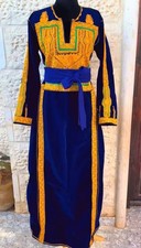 Vintage Handmade Palestinian Embroidery Wedding Palestine Dress Thoub