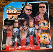 1991 WWF Nasty Boys Hasbro Tag Team MOC In Acrylic Brian Knobbs And Jerry Sags