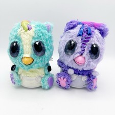 2 Hatchimal Hatchibabies Ponette 6" Talking Teal / PurpIe Interactive Toy Works