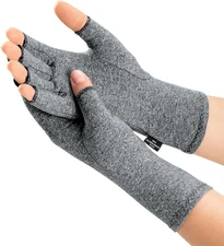 Compression Arthritis Gloves - Fingerless, Support for Joint Pain & Circulation,