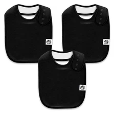 Absorbent Cotton Baby Bibs for Boys  Girls | 3 Pack Adjustable Drooling Bibs