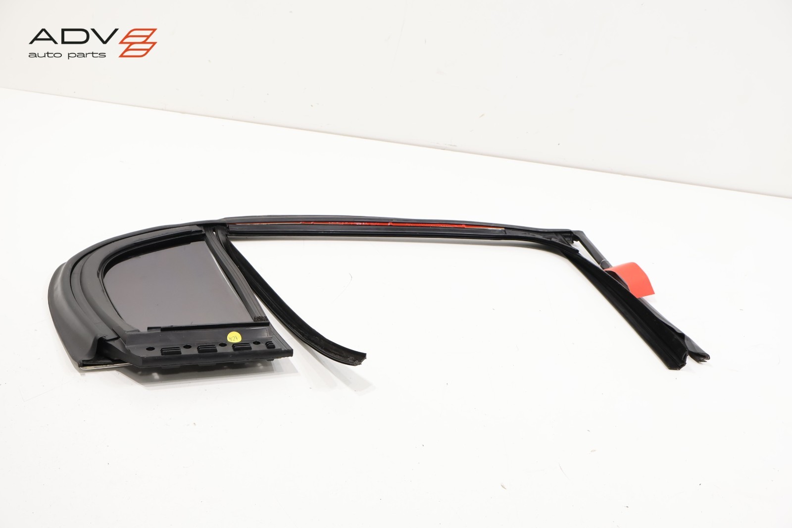 2006-12 BENTLEY CONTINENTAL REAR LEFT DOOR WINDOW RUN CHANNEL SEAL W/ GLASS OEM