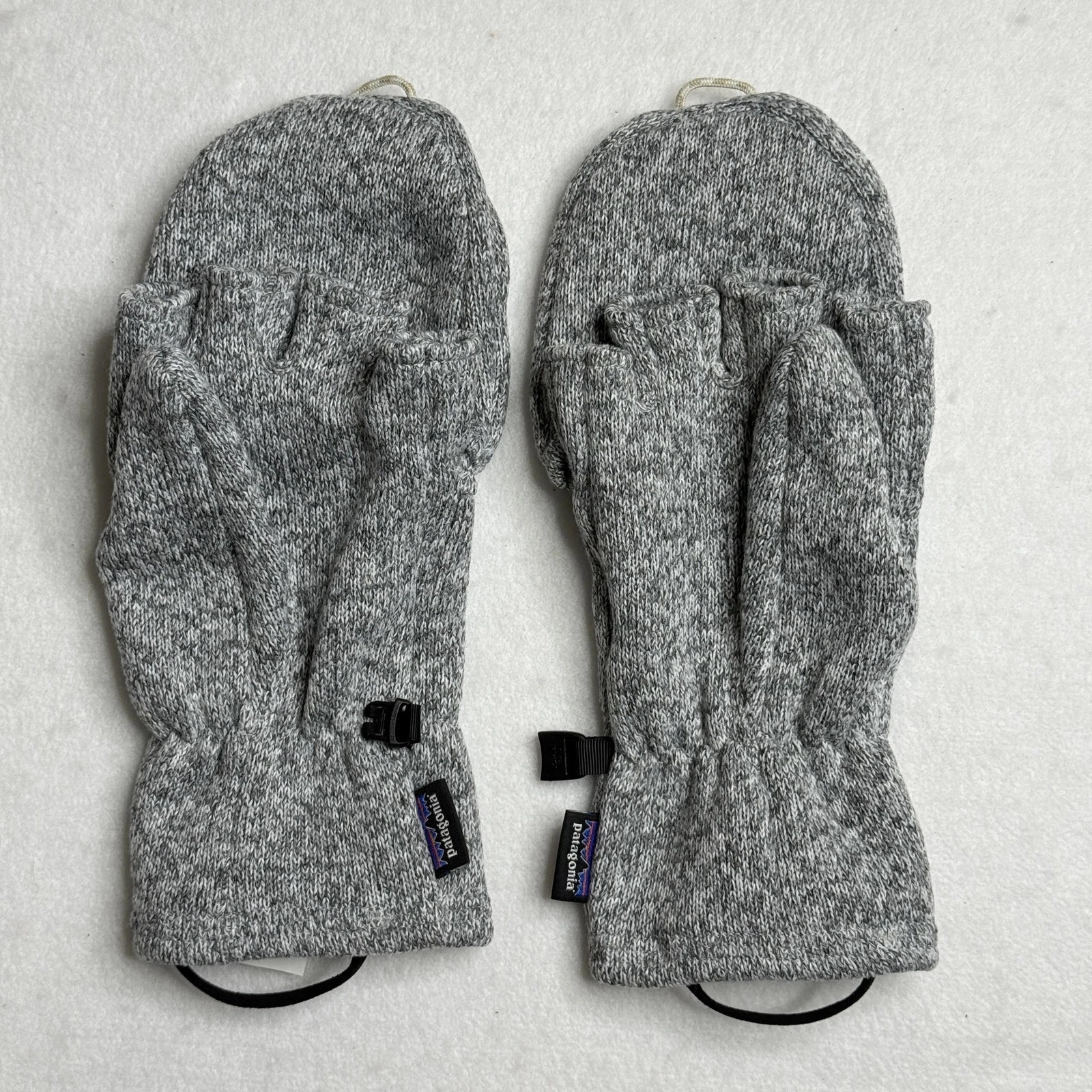 Patagonia Mittens Womens Large Gray Better Sweater Fleece Convertible Winter