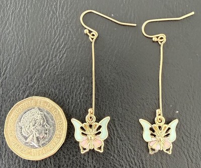 Accessorize butterfly shaped drop Dangle Hook Earring