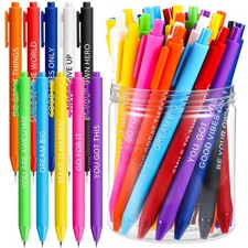 50 Pcs Gel Ink Pens Motivational Pen for Coworkers Inspirational Pens Bulk Sm...