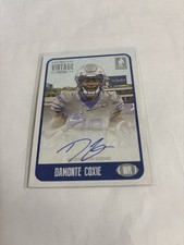 Damonte Coxie 2021 Onyx Vintage #FADC Blue Signature Autograph Memphis Tigers