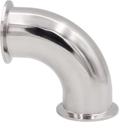 DERNORD Elbow 90 Degree Sanitary Pipe Fitting SS304 Tri Clamp (2'' Tube OD)
