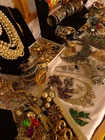 Huge Vintage Jewelry Lot of 250 Trifari Bakelite 925 Silver Dior Trifari