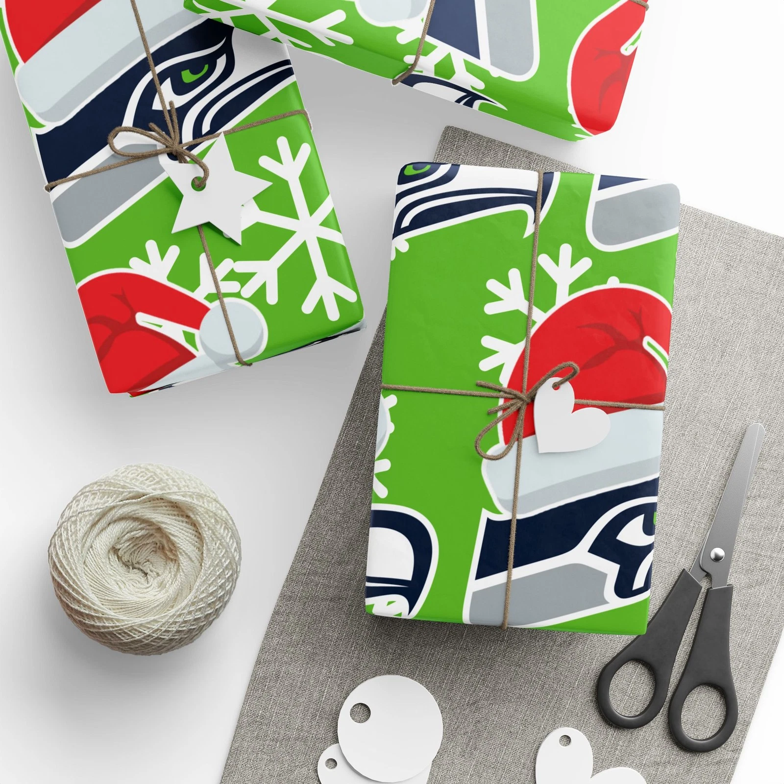 football Seattle Seahawks Wrapping Paper Christmas Gift Wrap Football Team