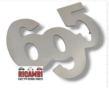 Classic Fiat 500 Abarth 695 60 Mm Chrome Emblem New Classic Fiat 500 Abarth 695 60 Mm Chrome Emblem New