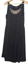 Lane Bryant Dress Size 14 16 Sleeveless Beaded Neck Knit Rayon Stretch New