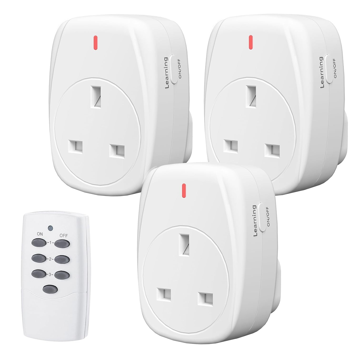HBN Wireless Remote Control Plug Sockets, 13A/3120W Remotely Control Socket for