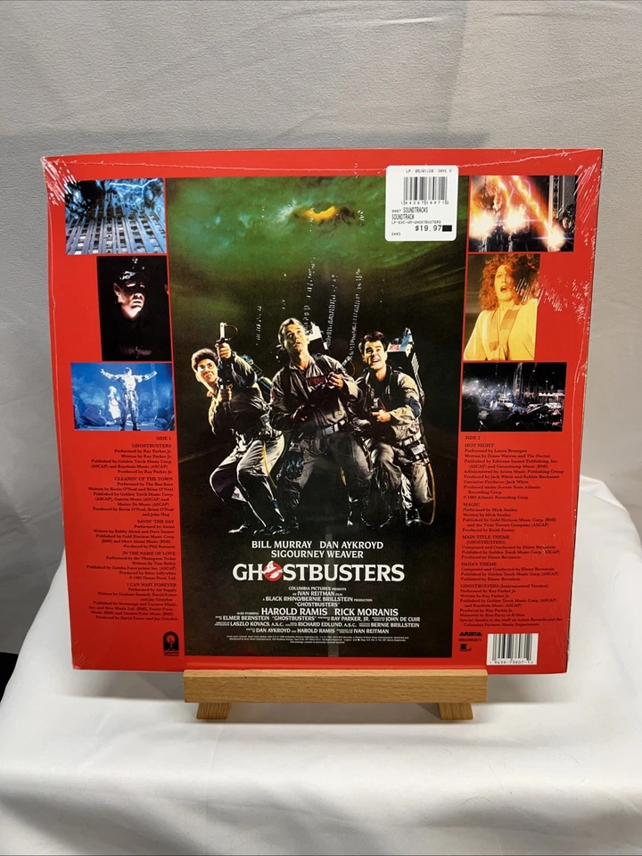GHOSTBUSTERS: Original Soundtrack Vinyl (Excl. Marshmallow Colored Vinyl) SEALED - Image 2 of 3