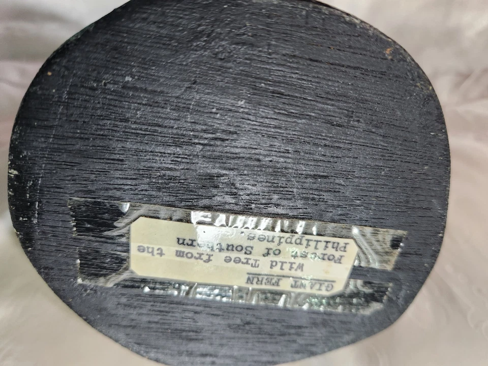 A handcrafted rustic wooden vase that is collectible. - Image 3 of 3