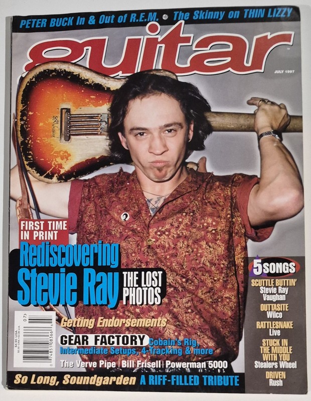 Guitar Magazine July 1997 Rediscovering Stevie Ray Vaughan The Lost Photos