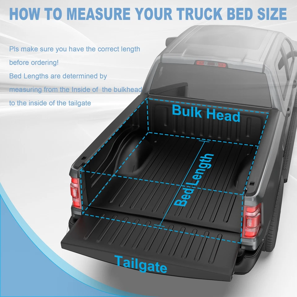 5FT 60" Tonneau Cover Bed For 2024 2025 Toyota Tacoma Extra Short Bed - Image 2 of 4
