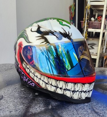 JOKER Custom Airbrushed Motorcycle Helmet