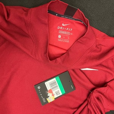 Nike Golf Tiger Woods TW Masters Mock Polo CT6078 687 Sunday Red