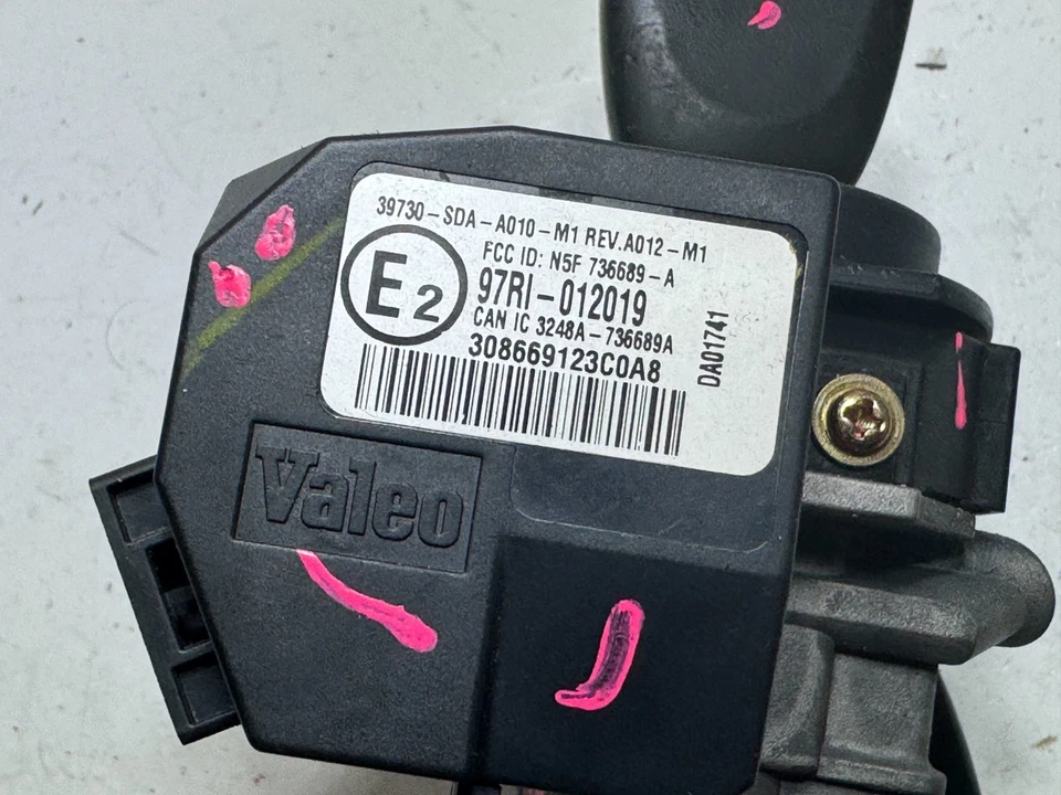 2004-2008 ACURA TSX IGNITION LOCK W/KEY & IMMOBILIZER OEM 39730-SDA-A010-M1 - Image 3 of 4