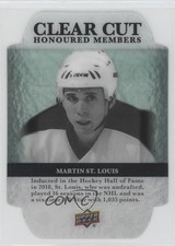 2019 Upper Deck Clear Cut Honoured Members Update 4/100 Martin St Louis HOF 8we